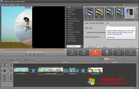 Skärmdump Movavi Video Editor för Windows 10