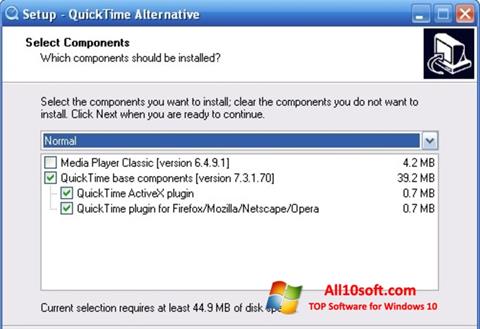 Skärmdump QuickTime Alternative för Windows 10