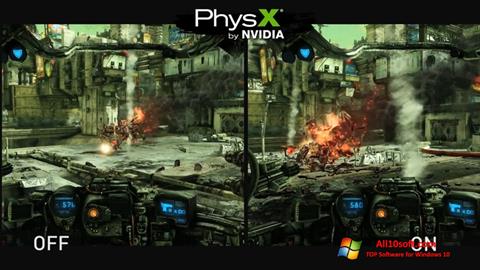 Skärmdump NVIDIA PhysX för Windows 10