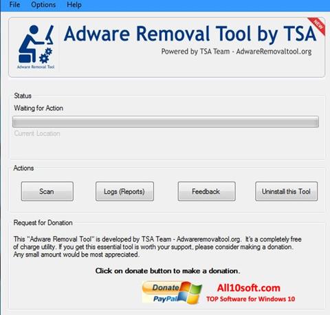 Skärmdump Adware Removal Tool för Windows 10