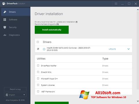 Skärmdump DriverPack Solution för Windows 10