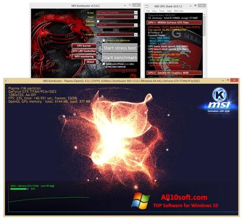Skärmdump MSI Kombustor för Windows 10