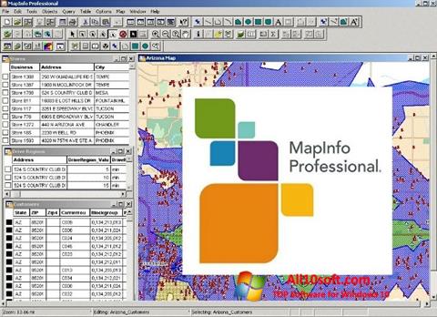 Skärmdump MapInfo Professional för Windows 10
