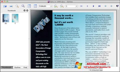 Skärmdump DjView för Windows 10