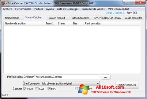 Skärmdump aTube Catcher för Windows 10