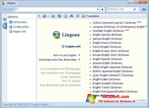 Skärmdump Lingoes för Windows 10