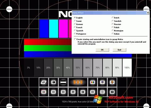 Skärmdump Nokia Monitor Test för Windows 10