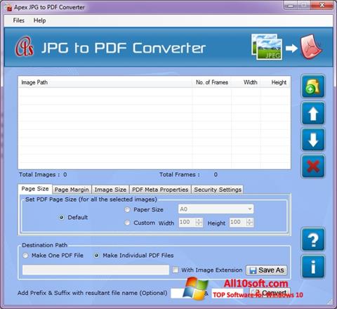 Skärmdump JPG to PDF Converter för Windows 10