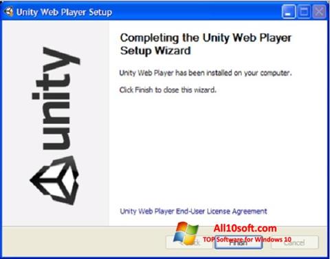 Skärmdump Unity Web Player för Windows 10