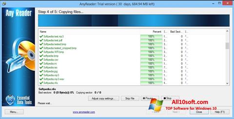 Skärmdump AnyReader för Windows 10