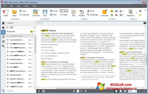 Skärmdump ABBYY PDF Transformer för Windows 10