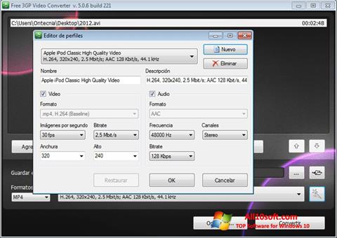 Skärmdump Free MP4 Video Converter för Windows 10