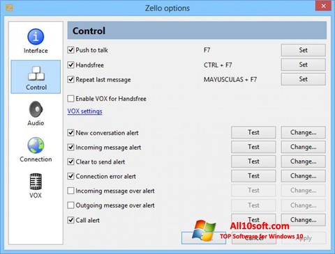 Skärmdump Zello för Windows 10
