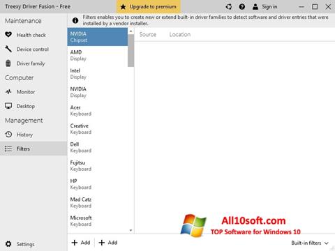 Skärmdump Driver Fusion för Windows 10