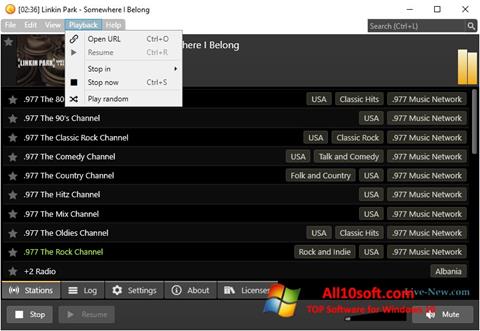 Skärmdump Screamer Radio för Windows 10