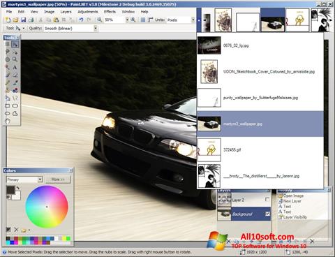 Skärmdump Paint.NET för Windows 10