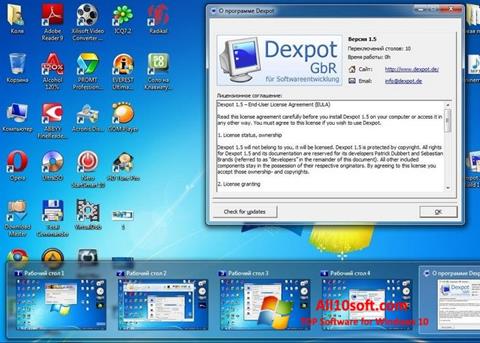 Skärmdump Dexpot för Windows 10