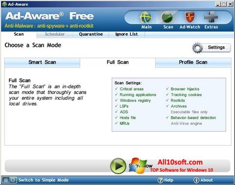 Skärmdump Ad-Aware Free för Windows 10