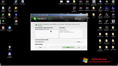 Skärmdump Navitel Navigator Update Center för Windows 10