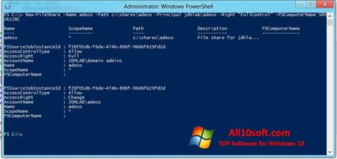 Skärmdump Windows PowerShell för Windows 10